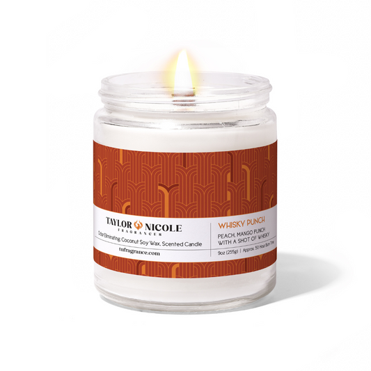 Whisky Punch - Peach Mango Punch w/Whisky - Odor Eliminating Candle